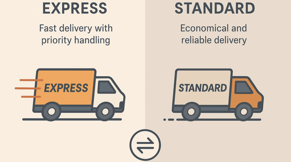 Express and Standard Shipping Options