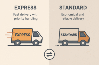 Express and Standard Shipping Options